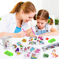 16 x Brand New JUMRHFAN 27 Pieces 5D Diamond Painting Stickers Kits for Kids, Christmas DIY Animals Diamond Painting Stickers Christmas Diamond Art Stickers - RRP €326.4