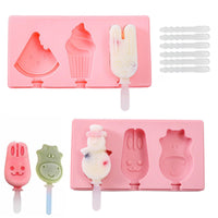 2 x Brand New Pack of 2 silicone ice cream molds, popsicle molds with lid, reusable ice cream molds, popsicle molds, BPA-free ice cream mold suitable for children and adults - RRP €40.8