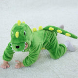 1 x RAW Customer Returns LOLANTA Baby Dinosaur Dragon Flannel Costume with Hood Christmas Birthday Gift for Toddler 4-5 Years, Green  - RRP €39.98