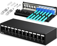 3 x Brand New Enmane 6 Port Patch Panel 1U Empty Patch Panel Compatible For Keystone Modules RJ45 Keystone USB Keystone HDMI Keystone - RRP €51.09