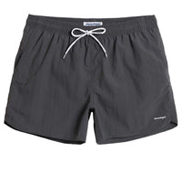 1 x RAW Customer Returns MaaMgic Nylon Swim Trunks for Men Quick-drying Swim Shorts Short Beach Shorts for Beach and Water Sports REUSEABLE, Short Dark Grey, S - RRP €20.59