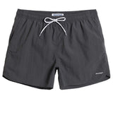 1 x RAW Customer Returns MaaMgic Nylon Swim Trunks for Men Quick-drying Swim Shorts Short Beach Shorts for Beach and Water Sports REUSEABLE, Short Dark Grey, S - RRP €20.59