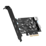 1 x RAW Customer Returns USB C PCIe Expansion Card 5 Ports, PCIe 4X to USB 3.2 gen2 10 Gpbs with 3 USB C 2 Internal Ports 1x USB A, 1x USB Type EA Key 20 Pin PCI-E to USB Express Card for Desktop PC - RRP €41.99