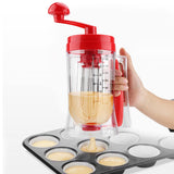 1 x RAW Customer Returns Gavigain Manual Pancake Cupcake Batter Mixer Dispenser Mixer Baking Tool - RRP €23.26