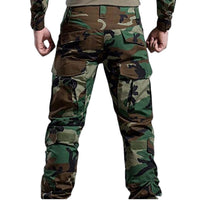 1 x RAW Customer Returns HANSTRONG GEAR H World EU Military Army Tactical Airsoft Paintball Shooting Pants Combat Men Trousers with Knee Pads Forest, S  - RRP €40.98