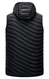 1 x RAW Customer Returns AIEOE Men s Warm Vest Men s Outdoor Cotton Lining Stand Collar Windproof Quilted Vest Transition Vest - Black, 3XL - RRP €42.98