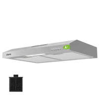 1 x RAW Customer Returns CIARRA CBCS6903D A cooker hood under cabinet 60cm recirculation hood recirculation exhaust air 3 power levels integrated under cabinet under cabinet hood with CBCF009 carbon filter stainless steel silver - RRP €99.99