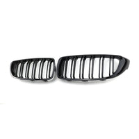 1 x RAW Customer Returns TOPTHAN Suitable for BMW 4 SERIES F32 F33 F36 M4 2014-2020 Double Bar Front Kidney Grille Grill Black Gloss Radiator Front Double Ribs Grill Left Right - RRP €40.32