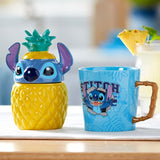 1 x RAW Customer Returns Disney Store Official Stitch Burst Mug, Lilo Stitch, 600ml, Stoneware Drinking Mug with Full Leaf Print and Contrasting Handle, Funny Alien Drink Holder - RRP €19.99