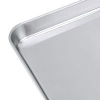 1 x RAW Customer Returns CHEUKYIU Baking Tray Stainless Steel Rectangular Baking Pan Baking Tray Large Oven Tray Cake Tray for Baking Cooking to Clean and Dishwasher Safe, 40.5 x 30.5 x 2.5cm - RRP €16.13