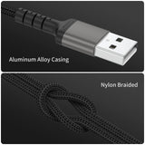 3 x Brand New ADILIFT iPhone charging cable 2 m pack of 2, Lightning to USB A quick charging cable nylon braided long iPhone charging cable compatible for iPhone 11 Pro Max Xs X XR 8 7 6s 6 Plus SE 5s 5 Sync Charging  - RRP €27.18