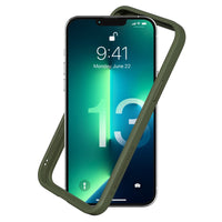 1 x RAW Customer Returns RhinoShield Bumper Case Compatible with iPhone 13 Pro Max CrashGuard NX - Shock-absorbing protective case in a slim design - 3.5 meter drop protection - Camo Green - RRP €25.2