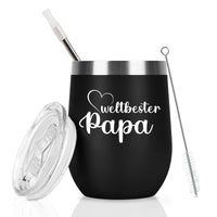 1 x RAW Customer Returns Livole Father s Day gifts for dad, father, fathers, dad gift birthday, Christmas - World s Best Dad - Best Dad Gifts, 350ml coffee mug to go, stainless steel mug with lid and straw - RRP €14.11