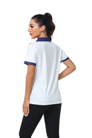 1 x RAW Customer Returns SwissWell Polo Shirt Women s Short Sleeve Sports Breathable T-Shirt Tennis Golf Polo Shirts Summer Outdoor Polo Shirt 1345White, M  - RRP €25.2