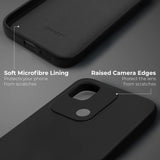 5 x Brand New Moozy Lifestyle. Case for Xiaomi Redmi 10C, Black - Premium Silicone Mobile Phone Case Protective Case with Matte Finish and Soft Microfiber Lining, Phone Cover Case - RRP €64.9