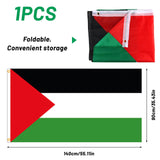 1 x RAW Customer Returns Palestine Flag 90 x 150 cm, Palestine Flag Polyester, Palestinian Flag, Flag Palestine, Palestine Flag Large - RRP €7.04