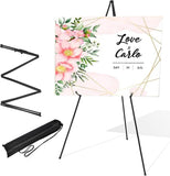 2 x RAW Customer Returns Adjustable Painting Easel 169cm Tripod Metal Easel Folding Easel with Carrying Bag for Weddings, Paintings, Displays - RRP €37.98