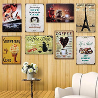 1 x Brand New Ducomi Vintage Paintings Metal Signs - Kitchen and Home Decorations with American Prints - 20x30 cm - Metallic Painting to Hang to Decorate the Living Room and Walls Beer 10311  - RRP €9.6