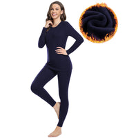 1 x RAW Customer Returns SIMIYA Women s Thermal Underwear Extra Warm Fleece Set, Winter Warmer Extra Warm Thermal Top Thermal Trousers Leggings Functional Underwear Sets Base Layer for Daily, Sports, Skiing, Navy Blue, M - RRP €20.16