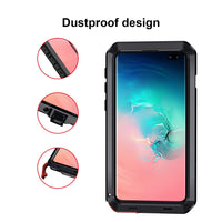 1 x RAW Customer Returns seacosmo Samsung Galaxy S10 Plus Case, Aluminum Shockproof Cell Phone Case Double Protection Outdoor Case Robust Protective Case for Samsung Galaxy S10 , Black - RRP €21.29