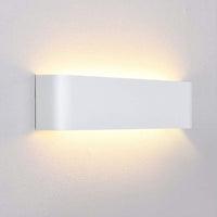 1 x RAW Customer Returns Lightess wall lamp LED indoor modern wall light white up down light wall lighting warm white stair lighting 16W IP44 hallway lamps for living room bedroom hallway made of aluminum - RRP €23.09