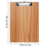 1 x RAW Customer Returns  5 pieces wooden clipboard A4, writing board clipboard with metal clamp and hanging loop, A4 clipboard writing board clipboards for office, restaurant, school - RRP €21.99