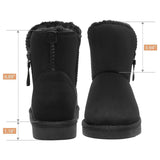 1 x RAW Customer Returns Women s snow boots, winter boots, ankle boots, slip-on boots, shoes, winter shoes, lined warm boots, black, 40 EU - RRP €47.14