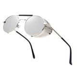 21 x Brand New ANDOILT Steampunk Sunglasses Men Women Round Retro Vitage Sunglasses UV400 Protection Metal Frame Silver Frame Silver Lens - RRP €386.4