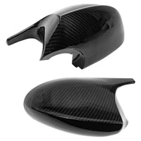 1 x RAW Customer Returns Rearview Mirror Cover Replacement for BMW E81 E87 E90 E91 E92 E93 PRE-LCI, 1 Pair Car Mirror Caps Rear View Mirror Cap Replacement Accessories Carbon Fiber  - RRP €62.84