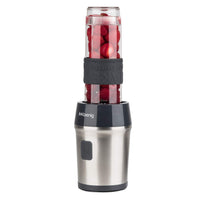 1 x RAW Customer Returns H.Koenig SMOO9 Mini Portable Blender, Compact 570ml, BPA Free, 4 Stainless Steel Blades, 300W, 2 Portable Bottles, 2 Travel Lids, Smoothie Mixer - RRP €32.87