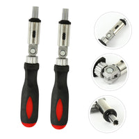 1 x Brand New Housoutil 2pcs Screwdriver Multi Screwdriver Precision Screwdriver Adjustable Handle Magnetic Screwdriver Bit Holder Ratchet Hex Screwdriver Handle - RRP €24.0