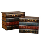 2 x RAW Customer Returns Pack of 2 False Book Box Vintage Storage Book Jewelery Storage Packaging Study Book Ornaments Wood Antique Classic Decorative False Book - RRP €57.98