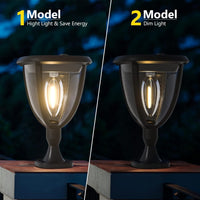 1 x RAW Customer Returns HomaVida 3 in 1 Solar Led Outdoor Garden Lights, 2 Packs Outdoor Solar Garden Light 2 Modes, IP65 Wall Solar Lighting Fixture, Wall Lamp Spotlights for Garden Patio, Fence, Hallway - RRP €42.99