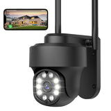 1 x RAW Customer Returns NETVUE Outdoor Surveillance Camera, WiFi Outdoor Camera FHD Color Night Vision, Outdoor WiFi Surveillance Camera with Motion Detection Real-Time Alarm, IP Camera 2-Way Audio, IP66 Waterproof, Black - RRP €58.99