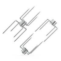 1 x RAW Customer Returns Onlyfire meat clamp for rotisserie, meat needles for grill skewer and rotisserie, for 12 MM hexagon 10 MM and 8 MM square skewer rods, rotisserie accessories for fixing grilled food - RRP €23.99