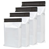 1 x RAW Customer Returns UGIX Plastic Envelopes Shipping, 100Pcs-4 Different Sizes - Self-Adhesive Clothing Parcel Packaging - Water and Tear Resistant Vinted - Perfect for Small Business - White - RRP €23.97