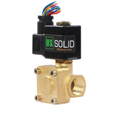 1 x RAW Customer Returns US Solid 1 2 G 12 V DC Brass Solenoid Valve 0.1-16 Bar for Water Air Gas Oil, NC, VITON, Vertical or Horizontal Mounting - RRP €39.69