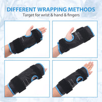 1 x RAW Customer Returns NEWGO wrist cooling sleeve with velcro fastening, gel cooling pads for carpal tunnel pain, arthritis and tendonitis, cold warm compress cooling pack - RRP €16.99