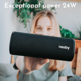 1 x RAW Customer Returns Nexby Wawe 24W Bluetooth 5.3 Portable Wireless Speaker IPX7 Waterproof, Dustproof Compatible For iPhone, Samsung more 20 Hours Playtime Powerful Bass System - RRP €25.72