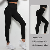 1 x RAW Customer Returns Merlvida Scrunch Butt Sports Leggings Women s High Waist Seamless Push Up Leggings Opaque Boom Booty Leggings Sports Pants with Tummy Control Slim Sports Leggings Gym Leggings Pants A01 - Black Size XL - RRP €20.64