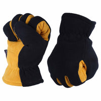 2 x Brand New OZERO Winter Deer Leather Gloves, Thermal Leather Gloves Ski Gloves Cycling Gloves for Men and Women - RRP €62.4