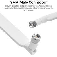 1 x RAW Customer Returns SMA 4G LTE Antenna 10dBi 2 pieces Omnidirectional SMA Antenna Network Antenna Compatible with Router, Modem IP Camera Huawei B525, B612, B593, Vodafone, zte mf283 zte mf286 - RRP €21.6