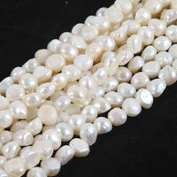 1 x RAW Customer Returns 22pcs. Freshwater pearls cultured pearls 10 mm cream white rice grain natural baroque gemstone pearls shell pearls gemstone pearl for threading - RRP €11.59