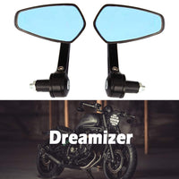 1 x RAW Customer Returns DREAMIZER 7 8 22mm Motorcycle Handlebar End Mirrors, Motorcycle Side Mirror Replacement for Z1000 Z750 MT03 MT09 FZ6 SV650 SV1000 CB1000R CBF125 Monster M696 821 - RRP €26.06