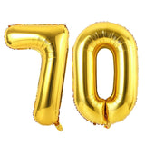 1 x RAW Customer Returns Ponmoo Golden Balloon Numbers 70. 0 to 100 Giant Foil Balloon Number Birthday Decoration, Balloon 70th Birthday Foil Balloons, Decoration Birthday Number Balloon 70 Gold - 34 inches - RRP €9.44