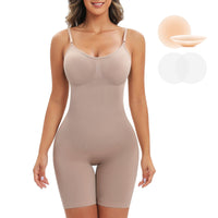 1 x RAW Customer Returns Niwicee Body Shaper Women s Reducing Shapewear Shapewear Abdomen Control Bodysuit Body Shaper Invisible Postpartum Reducer Beige, M  - RRP €19.08