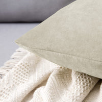 1 x RAW Customer Returns MIULEE velvet cushion cover decorative cushion cover decorative cushion cover with hidden zipper 45 x 45 cm set of 2 taupe - RRP €15.49