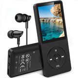 1 x RAW Customer Returns AGPTEK MP3 Player 32GB with Speaker, 70 Hours Battery Life Small and Classic Sports MP3 with 1.8 Inch Screen, FM Radio, Recording Without Bluetooth , TF Card up to 128GB, Black - RRP €39.31