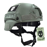 1 x RAW Customer Returns ATAIRSOFT MICH 2000 Style Softair Tactical Combat Army Military Airsoft Paintball Helmet with Side Rail and NVG Mount FG - RRP €34.26