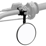 1 x RAW Customer Returns KEMIMOTO motorcycle mirrors, E24 approved, 2 pieces handlebar mirrors, with 2 mirror mounts, round bar end mirrors, compatible with scooter, ATV, MT07, Z750, CB125R, Z900 - RRP €42.99